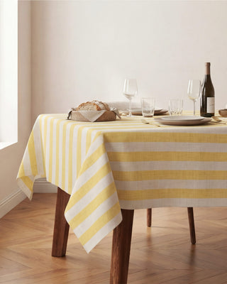 Mantel Flax Linen Stripes