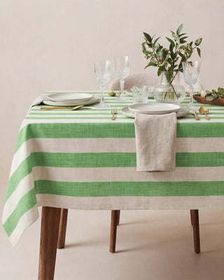 Mantel Spring Meadow Linen Stripes