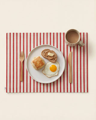 Individual Quitapenas Carmine Linen / Set 2