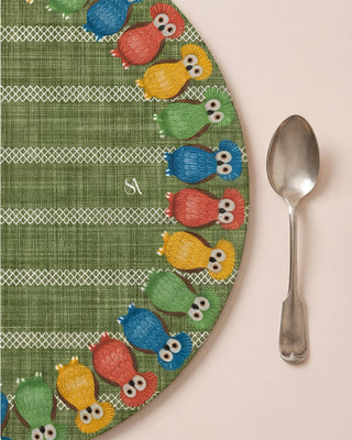 Funda de Bajaplato Tecolote Earth Moss Linen