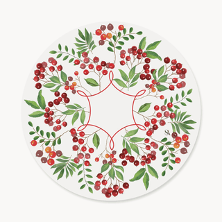 Christmas Berries Funda de Bajaplatos Semi Impermeable