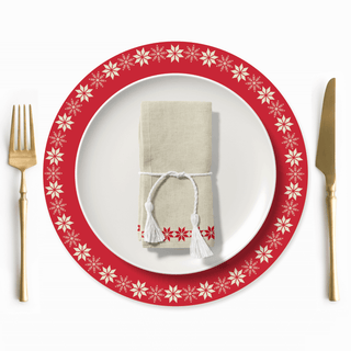 Red Scandinavian Christmas Servilleta