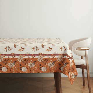 Orange Dry Leaves Mantel