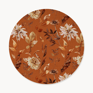 Orange Dry Leaves Funda de Bajaplatos Semi Impermeable ESTE SALE EN OFERTA