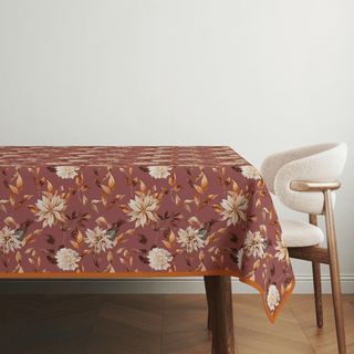 Burgundy Dry Leaves Mantel