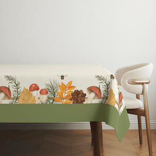 Fern Mushroom Bees Mantel Semi Impermeable