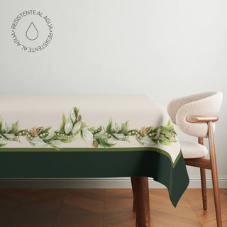Green Garland Mantel Semi Impermeable
