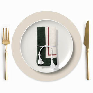 Dark Green/Red Servilleta