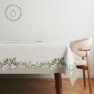 Pearl White Mistletoe Mantel Semi Impermeable