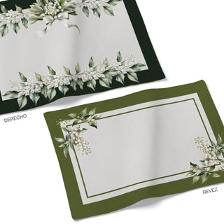 Green Mistletoe Individual Reversible Semi Impermeable