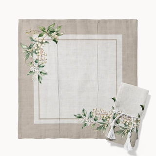 Pearl White Mistletoe Servilleta