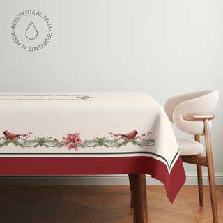 Red Cardinal Mantel Semi Impermeable