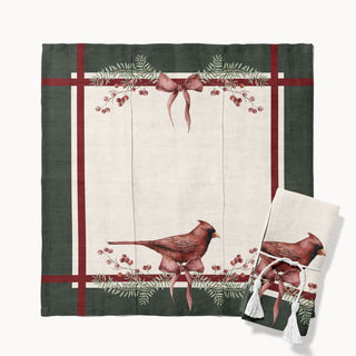Green Cardinal Servilleta
