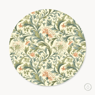 Soft Peach  x William Morris Funda de Bajaplatos Semi Impermeable