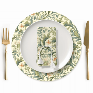 Soft Peach X William Morris Servilleta
