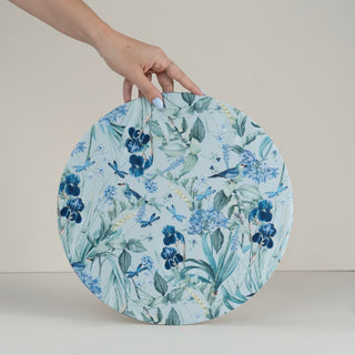 Mint Blossom Charger Plate Cover