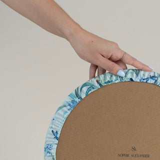 Mint Blossom Charger Plate Cover