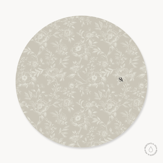 Cream Bloom Funda de Bajaplatos Semi Impermeable