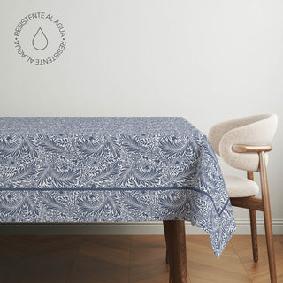 Lapis Larkspur X William Morris Mantel Semi Impermeable