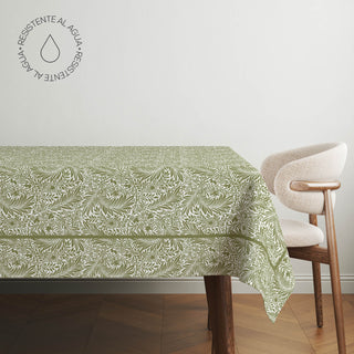 Fern Larkspur X William Morris Mantel Semi Impermeable